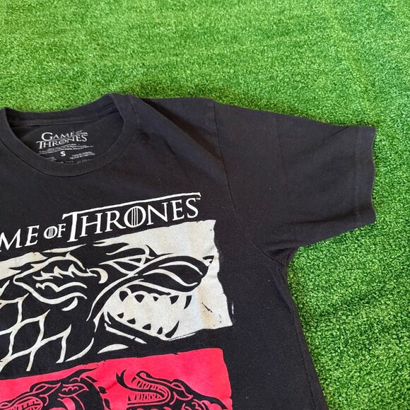Game of Throne 3 House Symbols Short Sleeve Crewneck Graphic T-Shirt Size S - Picture 7 of 13